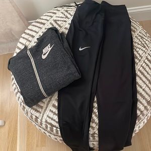 Nike hoodie and 2 pair of leggings